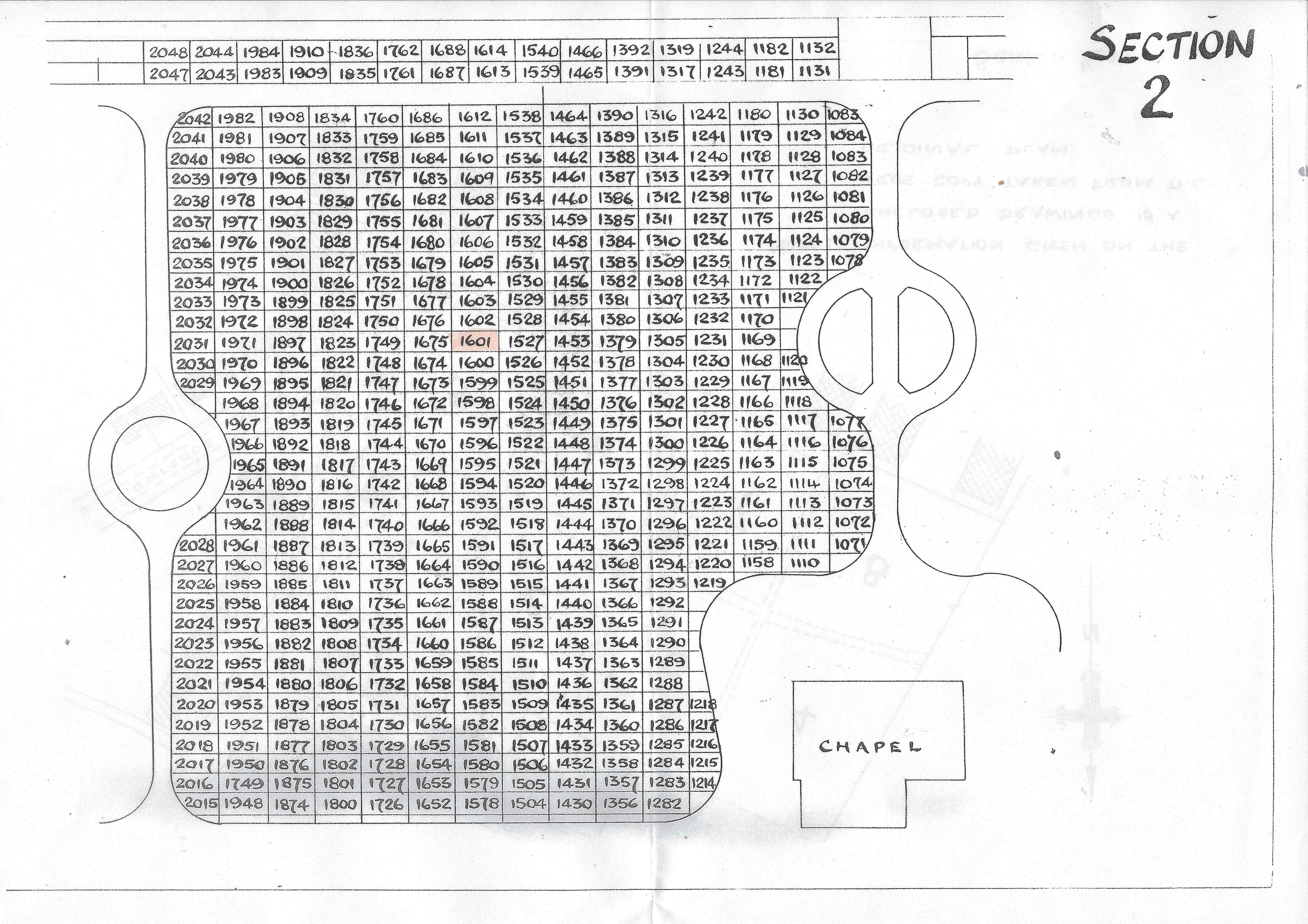 Matthew Chiddicks Burial Map