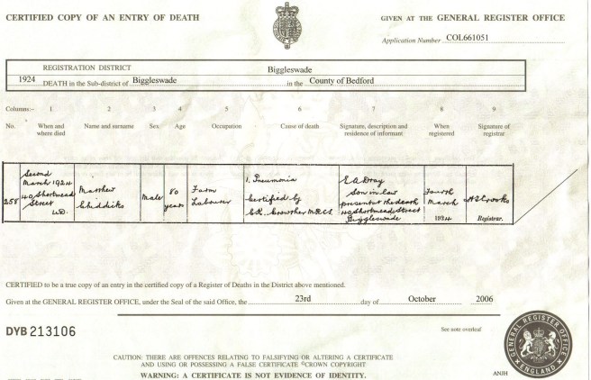 Matthew Chiddicks Death Cert 02-11-2006 13;58;35