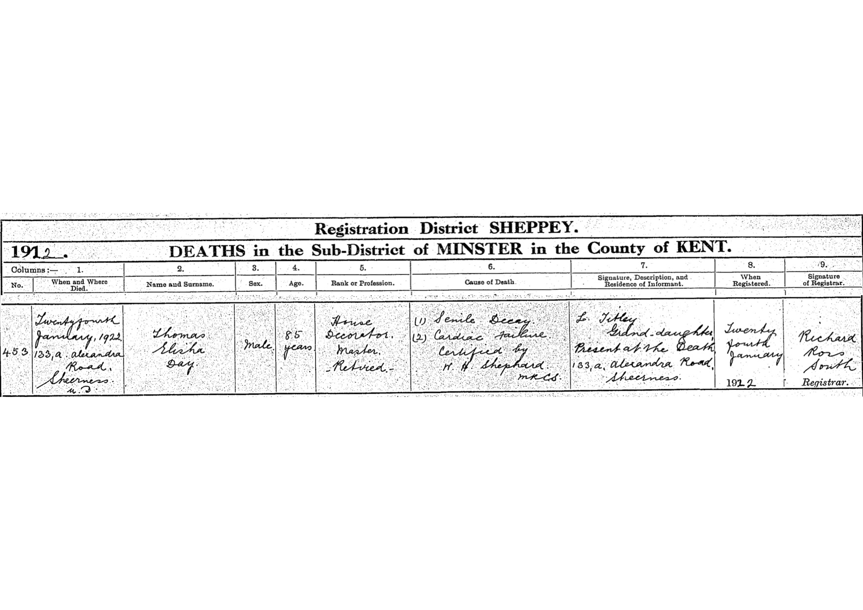 THOMAS ELISHA DAY DEATH CERT
