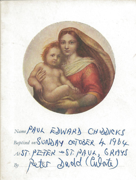 My Christening Record