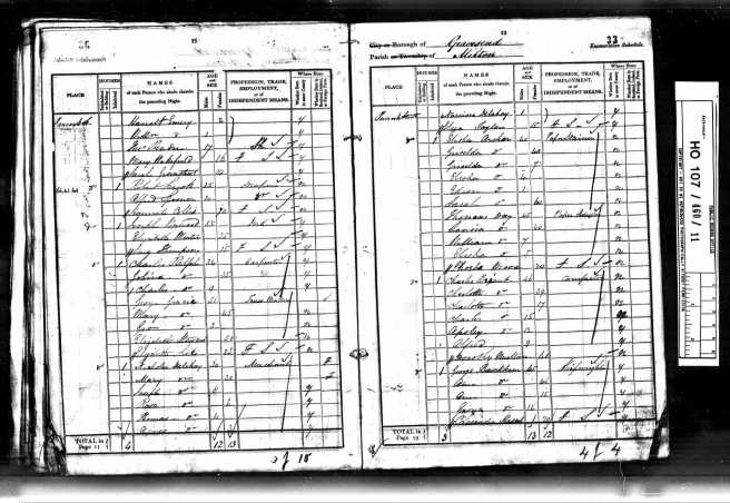 Thomas Elisha Day Census Return 1841