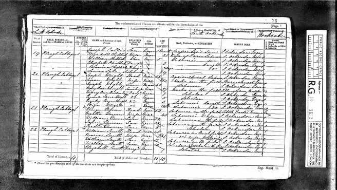 William Chiddicks Census 1871