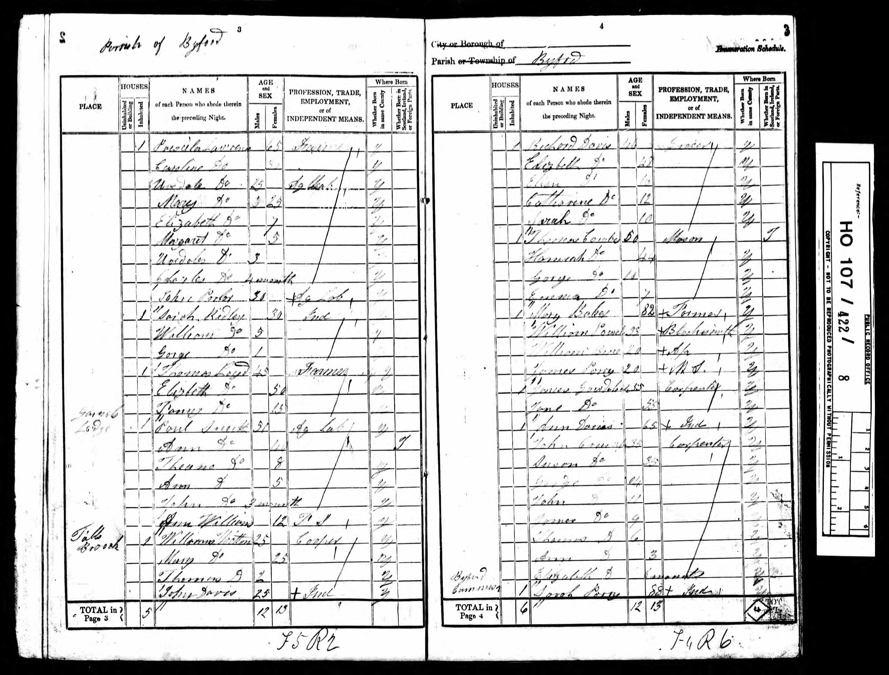 Thomas Wootton Census Return 1841