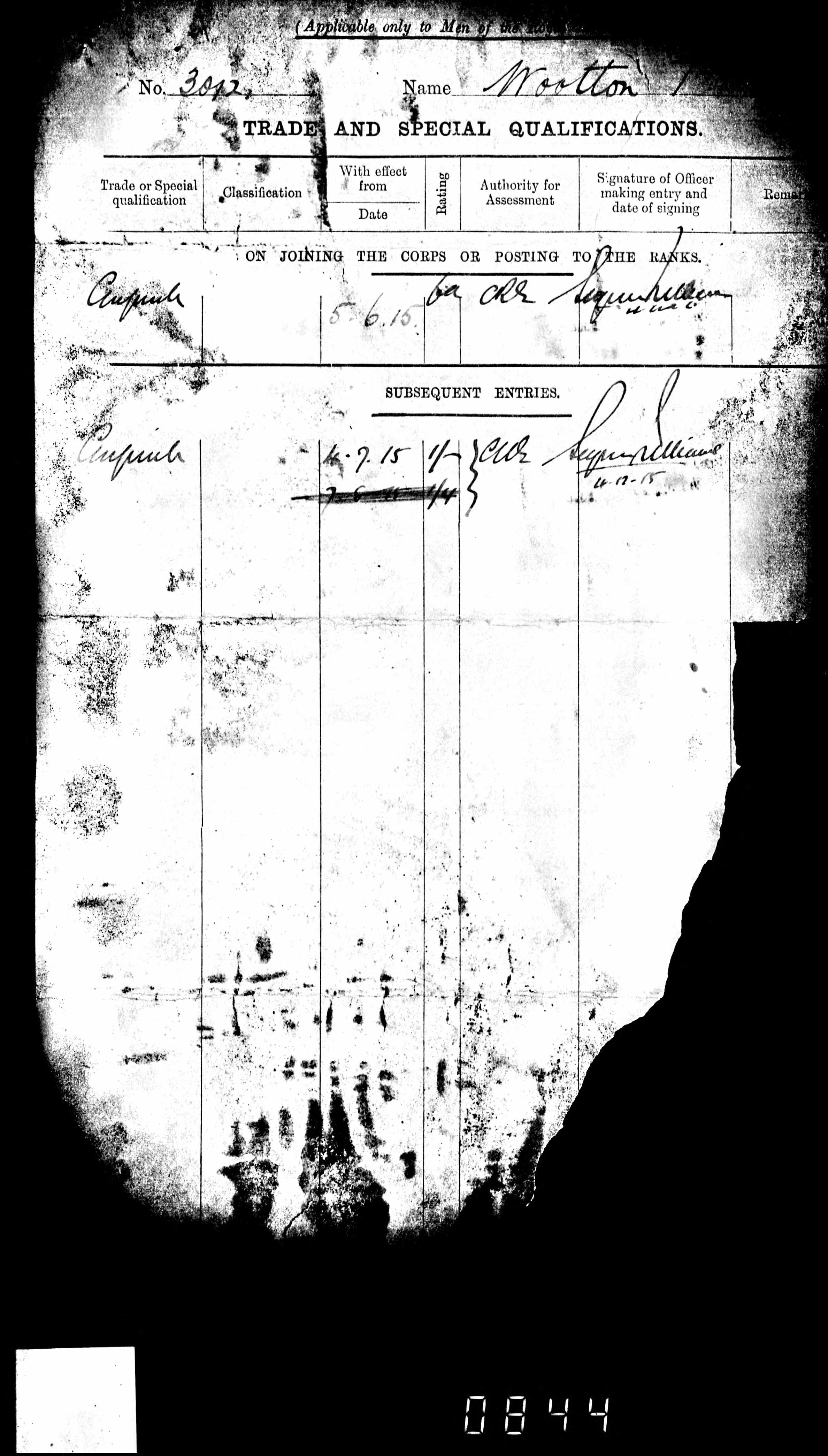 Thomas Wootton Mortlake 18