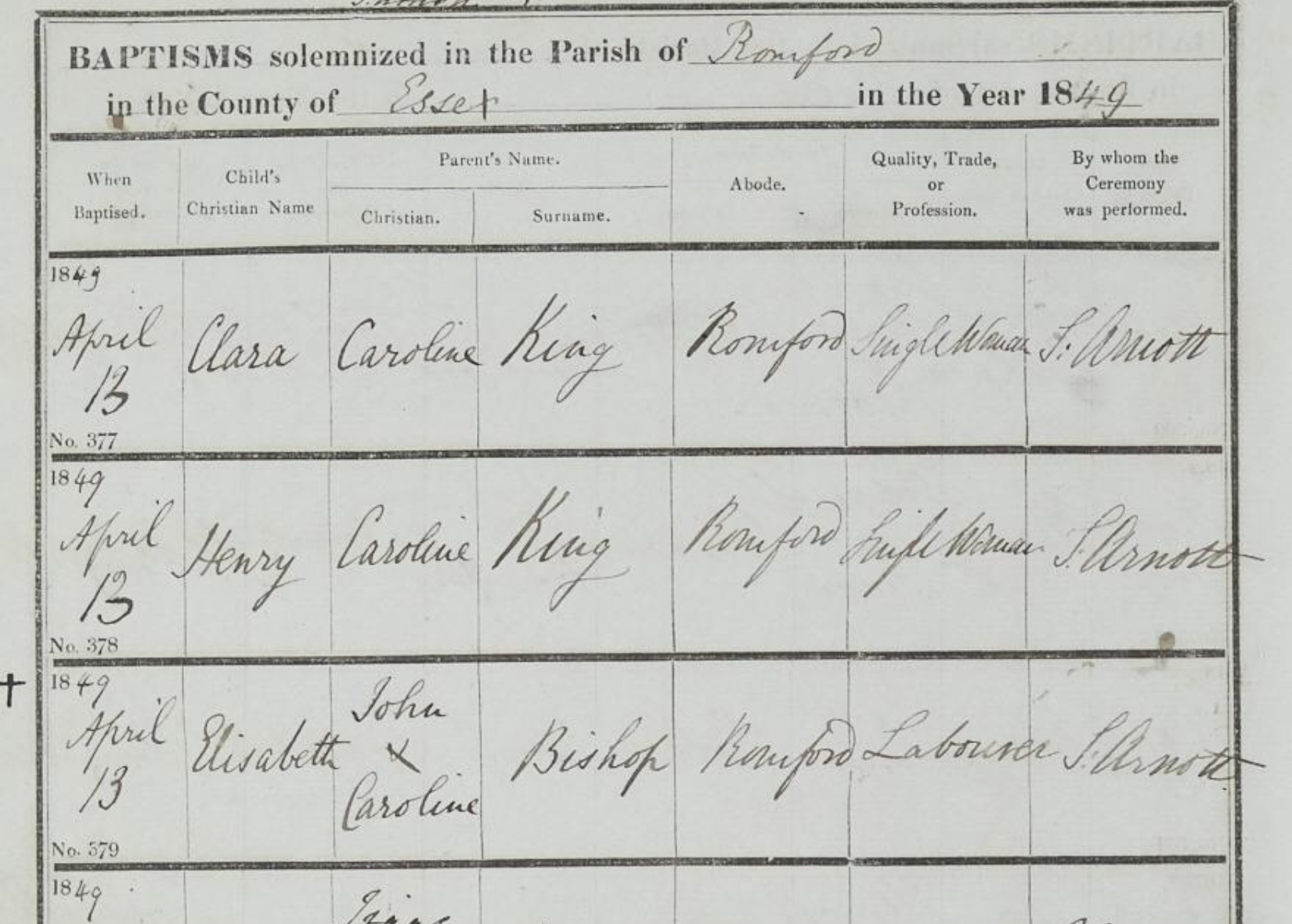 Elizabeth Bishop Baptism