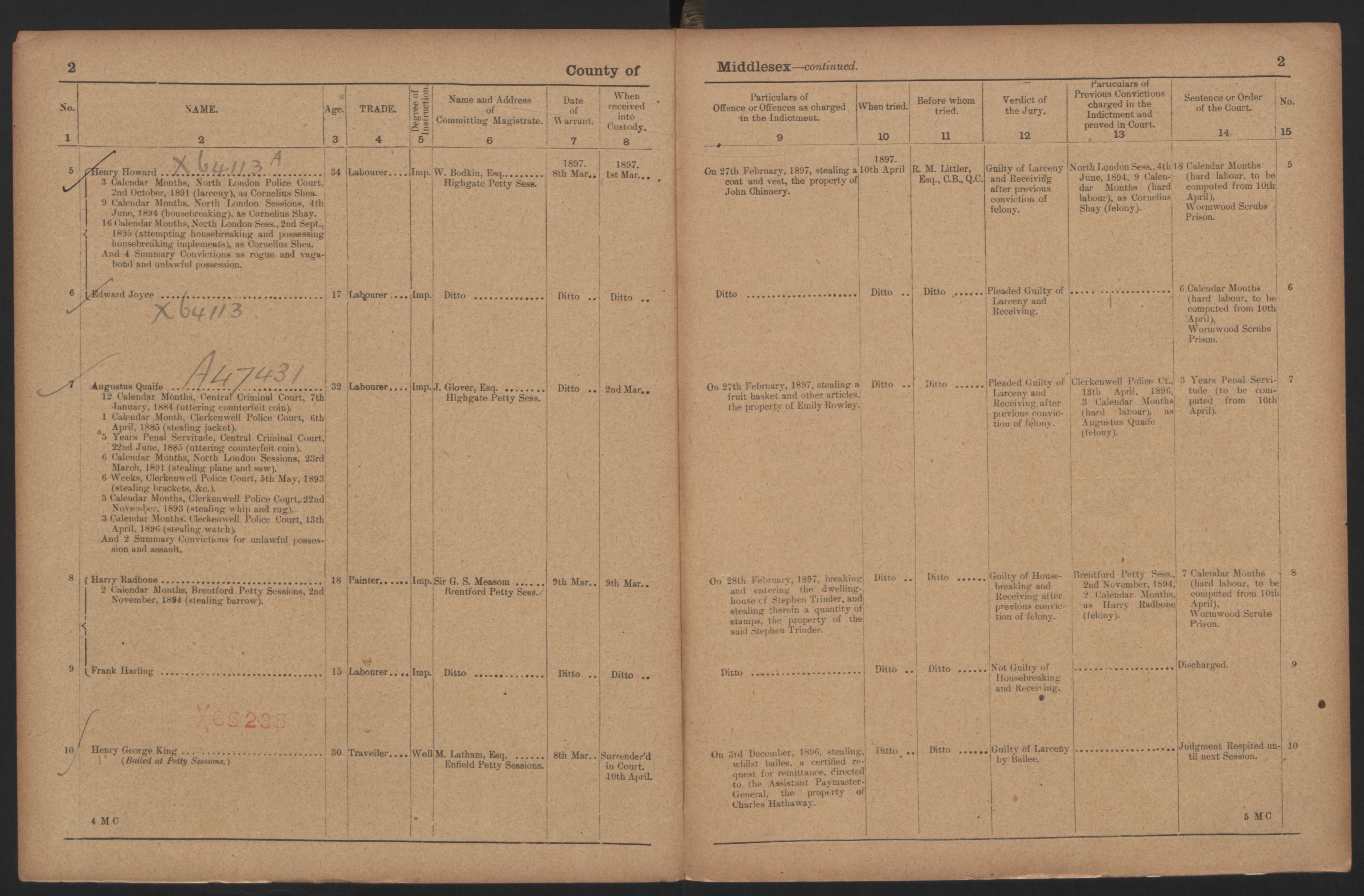 Frank Harling Prison 1