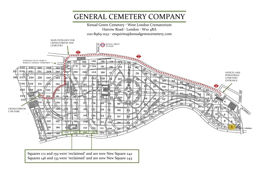 Cemetery Map - Square 3